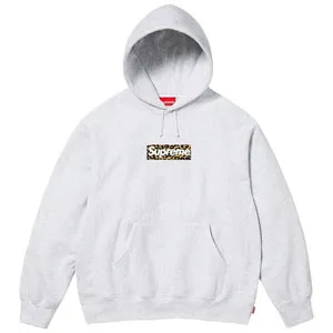 Supreme 24SS Shanghai Box Logo Hoode シュプリーム 24SS 上海 ボックス ロゴ パーカー グレー（Supreme 111）