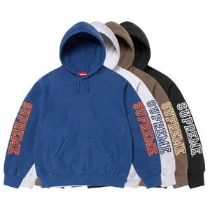 Supreme 24FW Collegiate Sleeve Hooded Sweatshirt シュプリーム 24FW カレッジ フーデッド スウェットシャツ 4色（Supreme 34）