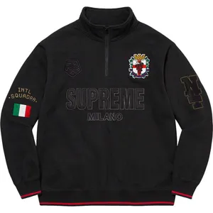 Supreme 22FW Milano Half Zip Pullover Black シュプリーム 22FW ミラノ ハーフジップ プルオーバー ブラック（Supreme 250）