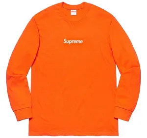 Supreme 20FW Box Logo L/S Tee Orange シュプリーム 20FW ボックスロゴ ロンT オレンジ（Supreme 375）