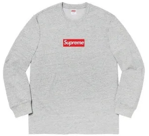 Supreme 20FW Box Logo L/S Tee Grey シュプリーム 20FW ボックスロゴ ロンT グレー（Supreme 372）