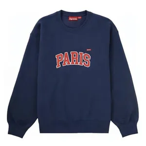 Supreme 24SS Shop Small Box Logo Crewneck Sweat Navy シュプリーム 24SS ショップ スモールボックスロゴ クルーネック スウェット ネイビー（Supreme 46）