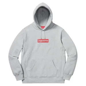 Supreme 19ss Swarovski Box Logo Hooded SweatShirt Grey シュプリーム スワロフスキーパーカー グレー（Supreme 423）