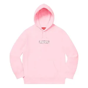 Supreme 19FW Bandana Box Logo Hooded Sweatshirt Pink シュプリーム バンダナ ボックスロゴ パーカー ピンク（Supreme 415）
