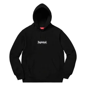 Supreme 19FW Bandana Box Logo Hooded Sweatshirt Black シュプリーム バンダナ ボックスロゴ パーカー ブラック（Supreme 413）