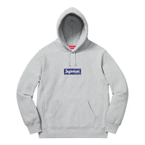 Supreme 19FW Bandana Box Logo Hooded Sweatshirt Grey シュプリーム バンダナ ボックスロゴ パーカー グレー（Supreme 412）