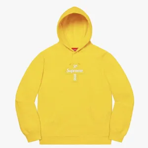 Supreme 20FW Cross Box Logo Hooded Sweatshirt Yellow シュプリーム 20FW クロス ボックスロゴ パーカー イエロー（Supreme 365）