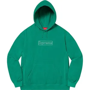 Supreme 21ss Kaws Chalk Logo Hooded Sweatshirt Green シュプリーム 21ss カウズ ボックスロゴ パーカー グリーン（Supreme 314）
