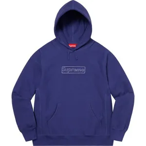 Supreme 21ss Kaws Chalk Logo Hooded Sweatshirt Blue シュプリーム 21ss カウズ ボックスロゴ パーカー ブルー（Supreme 312）
