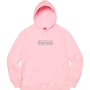 Supreme 21ss Kaws Chalk Logo Hooded Sweatshirt Pink シュプリーム 21ss カウズ ボックスロゴ パーカー ピンク（Supreme 311）