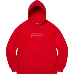 Supreme 21ss Kaws Chalk Logo Hooded Sweatshirt Red シュプリーム 21ss カウズ ボックスロゴ パーカー レッド（Supreme 310）