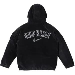 Supreme x Nike Arc Corduroy Hooded Jacket Black シュプリーム x ナイキ アーク コーデュロイ フード ジャケット ブラック（Supreme 252）