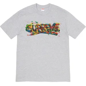 Supreme 20ss Paint Logo Tee Grey シュプリーム ペイントロゴ Tシャツ グレー（Supreme 389）