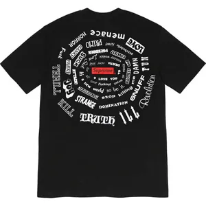 Supreme 21ss Spiral Tee Black シュプリーム 21ss スパイラル Tシャツ ブラック（Supreme 361）