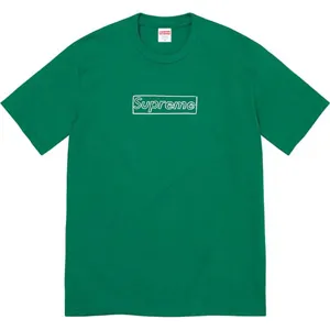 Supreme 21ss Kaws Chalk Logo Tee Green シュプリーム 21ss カウズ ボックスロゴ Tシャツ グリーン（Supreme 319）