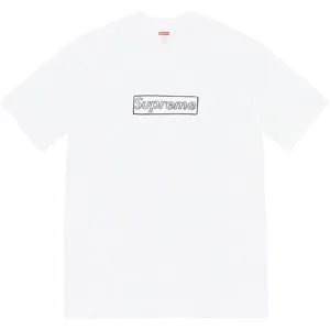 Supreme 21ss Kaws Chalk Logo Tee White シュプリーム 21ss カウズ ボックスロゴ Tシャツ ホワイト（Supreme 318）