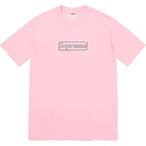 Supreme 21ss Kaws Chalk Logo Tee Pink シュプリーム 21ss カウズ ボックスロゴ Tシャツ ピンク（Supreme 317）