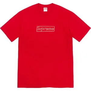 Supreme 21ss Kaws Chalk Logo Tee Red シュプリーム 21ss カウズ ボックスロゴ Tシャツ レッド（Supreme 315）