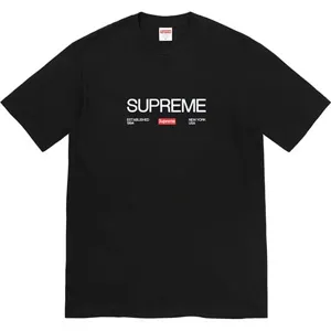 Supreme 21FW Est. 1994 Tee Black シュプリーム 1994設立 Tシャツ ブラック（Supreme 298）