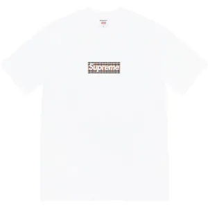 Supreme 22SS Burberry Box Logo Tee White シュプリーム x バーバリー ボックスロゴ Tシャツ ホワイト（Supreme 282）