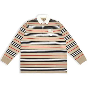 Supreme x Burberry Rugby L/S Shirts Beige シュプリーム x バーバリー 長袖 ラガーシャツ ベージュ（Supreme 89）