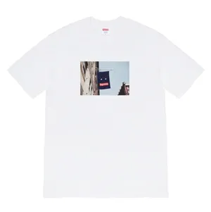 Supreme 19FW Banner Tee White シュプリーム Tシャツ ホワイト（Supreme 426）
