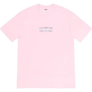 Supreme 19FW Bandana Box Logo Tee Pink シュプリーム バンダナ ボックスロゴ Tシャツ ピンク（Supreme 401）