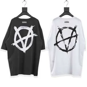 Vetements Anarchy Print Tee Black ヴェトモン アナーキー Tシャツ ブラックとホワイト 2色（Vetements 66）