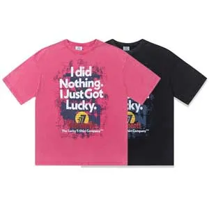 Vetements I Got Lucky Tee ヴェトモン アイ ゴット ラッキー Tシャツ ブラックとローズレッド 2色（Vetements 44）