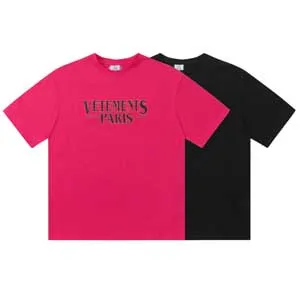 Vetements Paris Tee ヴェトモン パリス Tシャツ ブラックとローズレッド 2色（Vetements 39）
