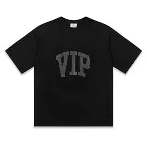 Vetements Vip Crystal Logo Tee ヴェトモン ビップ クリスタル ロゴ Tシャツ ブラック（Vetements 33）