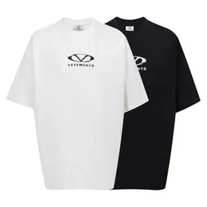 Vetements Oval Logo Tee ヴェトモン オーバル ロゴ Tシャツ ブラックとホワイト 2色（Vetements 30）