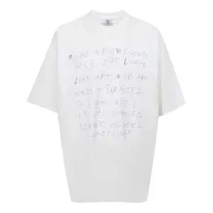 Vetements She Never Looked Nice Tee ヴェトモン シー ネバー ルック ナイス Tシャツ ホワイト（Vetements 26）