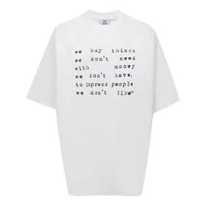 Vetements We buy Things Tee ヴェトモン ウィ バイ シングス Tシャツ ホワイト（Vetements 22）