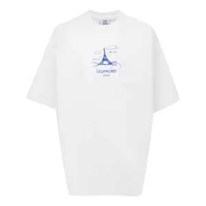 Vetements Eiffel Tower Tee ヴェトモン エッフェル タワー Tシャツ ホワイト（Vetements 19）