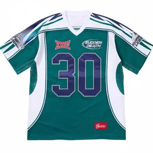 Supreme Sudden Death Football Jersey Tee シュプリーム サドンデス フットボール ジャージ Tシャツ ブルー（Supreme 104）