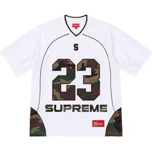 Supreme Perfect Season Football Jersey Tee シュプリーム パーフェクト シーズン フットボール ジャージ Tシャツ ホワイト（Supreme 102）