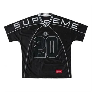 Supreme 20FW paneled Football Jersey Black シュプリーム 20FW パネルド フットボール ジャージ ブラック（Supreme 68）