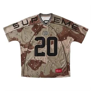 Supreme 20FW paneled Football Jersey Camo シュプリーム 20FW パネルド フットボール ジャージ カモ（Supreme 67）