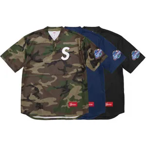 Supreme S Logo Baseball Henley Tee シュプリーム S ロゴ ベールボール ヘンリー Tシャツ 3色（Supreme 37）