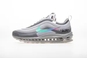 Off-White X Nike Air Max 97 “Wolf Grey Menta” AJ4585-101 オフホワイト x ナイキ エアマックス97 ウルフグレーメンター スニーカー（AJ4585-101）