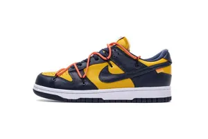 Off-White x Nike SB Dunk Low University Gold Midnight Navy CT0856-700 ナイキSB オフホワイト ダンク ロウ スニーカー（CT0856-700）