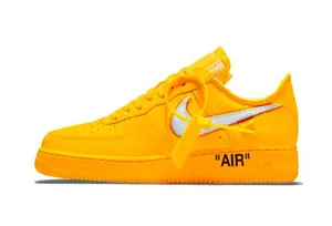 Off-White x Nike Air Force 1 Low University Gold DD1876-700 オフホワイト x ナイキ エアフォース1 ロウ ユニバーシティゴールド スニーカー（DD1876-700）