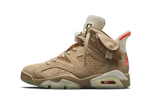 Nike x Travis Scott Air Jordan 6 Retro SP British Khaki DH0690-200 ナイキ x トラビススコット AJ6 レトロ ブリティッシュカーキ スニーカー（DH0690-200）