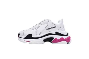 Balenciaga Triple S Letter White Rose Red 524039W2FA49155 バレンシアガ トリプルエス ホワイトローズレッドスニーカー（524039W2FA49155）