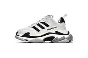 Adidas x Balenciaga Triple S White Black 712821W2ZB19112 アディダス x バレンシアガ トリプルエス ホワイトブラック スニーカー（712821W2ZB19112）