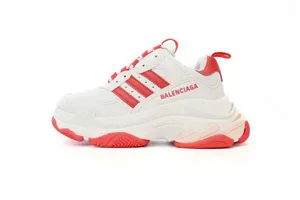 Adidas x Balenciaga Triple S White/Red アディダス x バレンシアガ トリプルエス ホワイト/レッド スニーカー（Balenciaga 3）