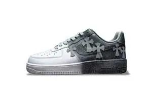 Chrome Hearts x Nike Air Force 1 Customised Sneaker Cross Patch/Splash カスタムスニーカー クロムハーツ x ナイキ エアフォース１ クロスパッチ/スプラッシュ（Nike 13）