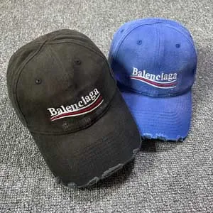Balenciaga Political Campaign Destroyed Cap バレンシアガ キャップ ブラックとブルー 2色（Cap 12）