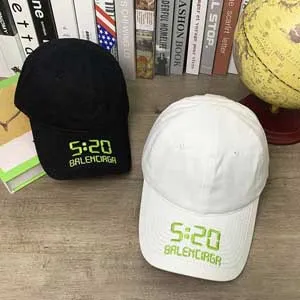 Balenciaga 5 20 Baseball Cap バレンシアガ 5 20 ベースボール キャップ ブラックとホワイト 2色（Cap 1）